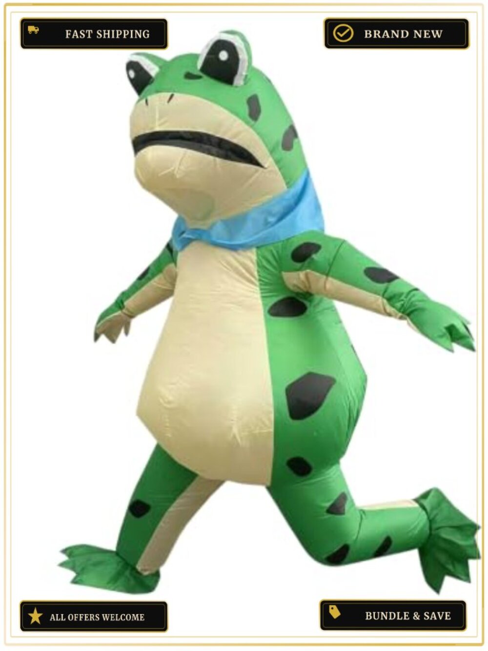 Unisex Inflatable Animal Costume Polyester Blow Up Suit Halloween Cosplay Party